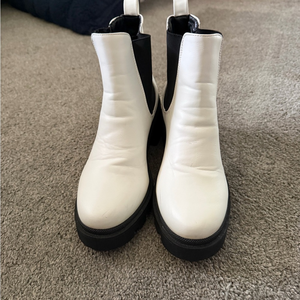 White Platform Boots